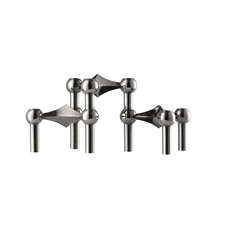 Stoff-Nagel-kandelaar-H65cm-D102cm-zwart-chroom-set-van-3