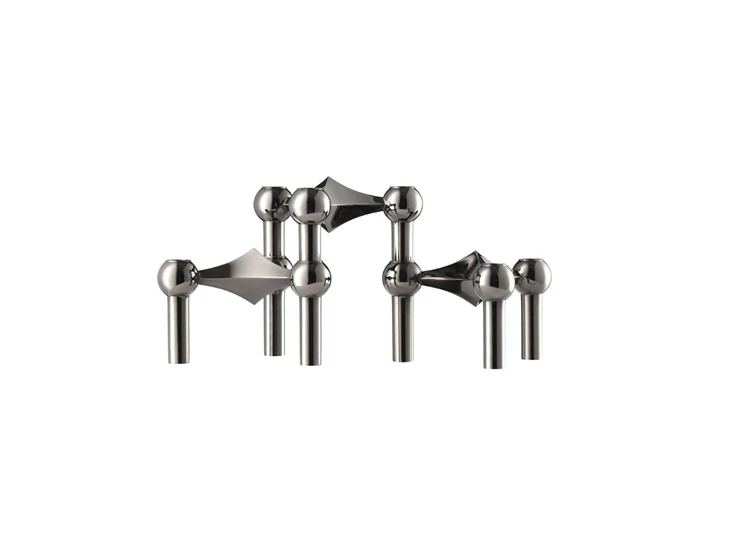 Stoff-Nagel-kandelaar-H65cm-D102cm-zwart-chroom-set-van-3