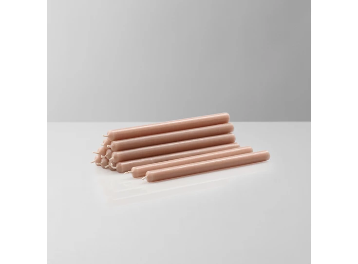 Stoff-Nagel-set-van-12-kaarsen-H18cm-D13cm-beige