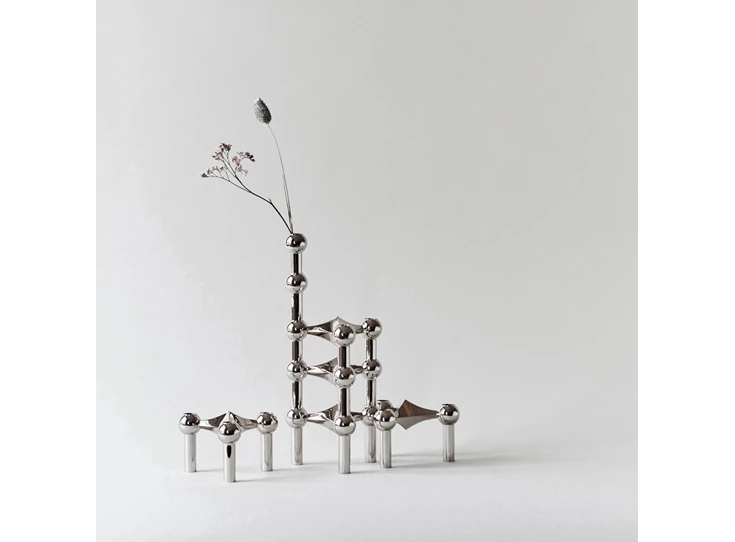 Stoff-Nagel-vaas-H10cm-D24cm-chroom