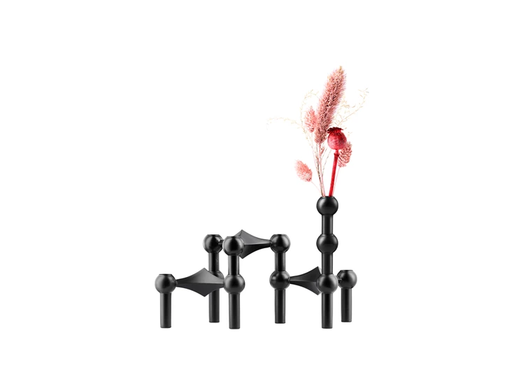 Stoff-Nagel-vaas-H10cm-D24cm-zwart