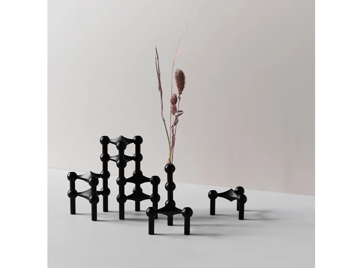 Stoff-Nagel-vaas-H10cm-D24cm-zwart