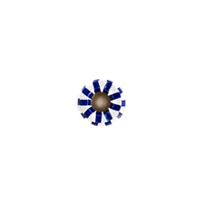 Val-Pottery-Foolish-asbak-D13cm-H8cm-Jacks-blauw-streep
