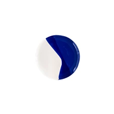 Val-Pottery-Foolish-bord-D20cm-H2cm-Crazy-blauw-wit