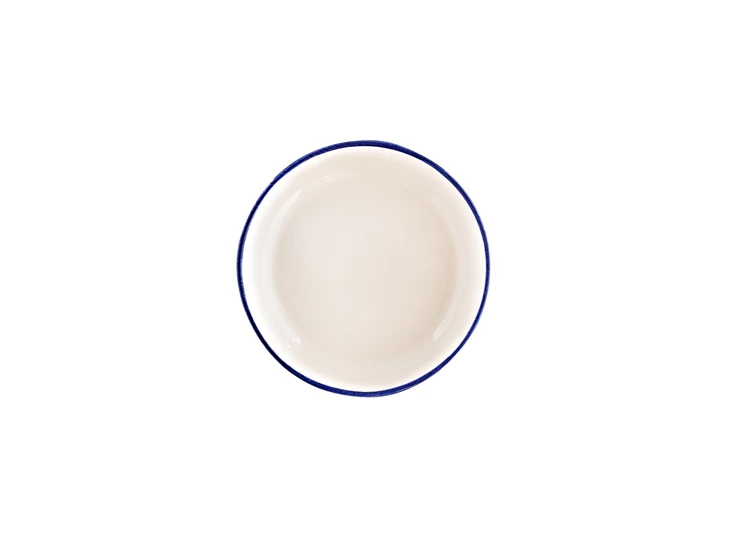 Val-Pottery-Foolish-bord-D22cm-H4cm-Festive-blauw-lijn