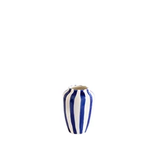 Val-Pottery-Foolish-vaas-D55cm-H15cm-Funky-blauw-streep