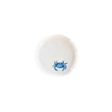 Val-Pottery-Foolish-visbord-D22cm-H2cm-Fish-Fete-krab-blauw