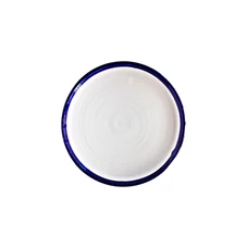 Val-Pottery-Marvelous-bord-D27cm-H3cm-Ana-wit-blauw