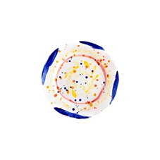Val-Pottery-Marvelous-bord-D27cm-H3cm-Miguel-mix-geel