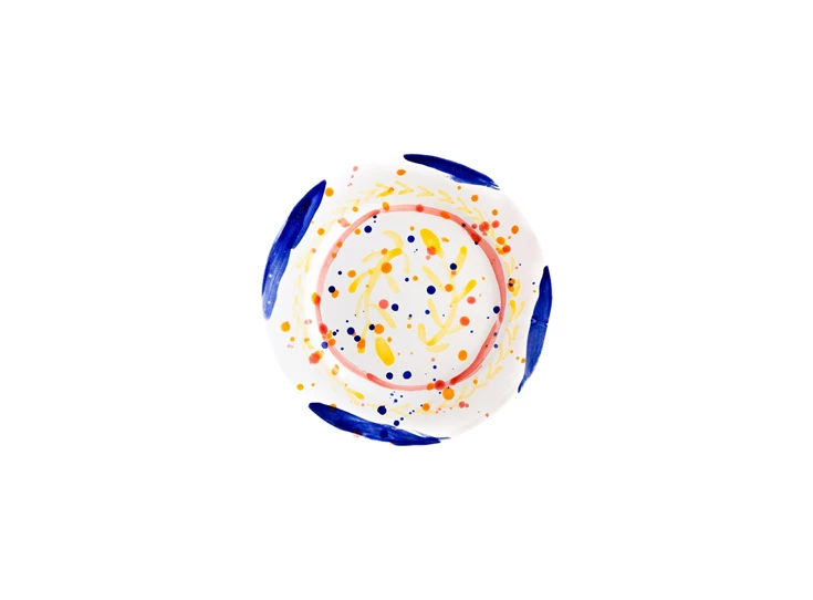 Val-Pottery-Marvelous-bord-D27cm-H3cm-Miguel-mix-geel