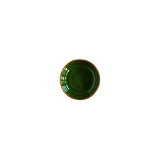 Val-Pottery-Marvelous-bowl-D14cm-H45cm-Joana-dark-green-dark-orange-line