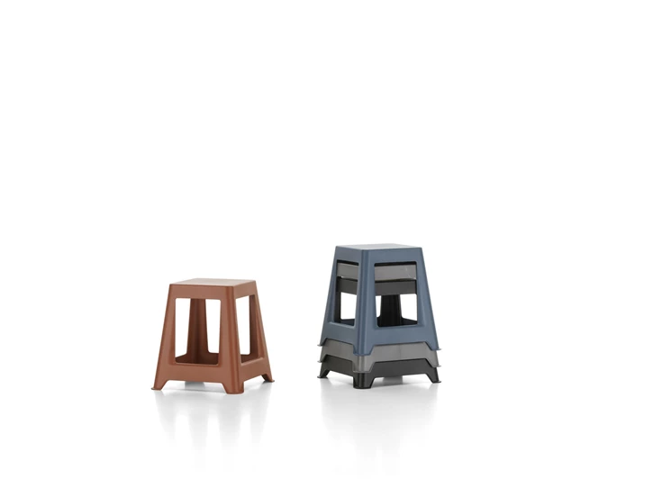 Vitra-Chap-stoel-krukje-basic-dark