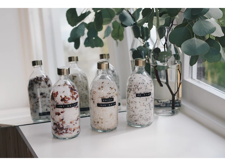 Wellmark-badzout-500ml-helder-glas-brass-me-time