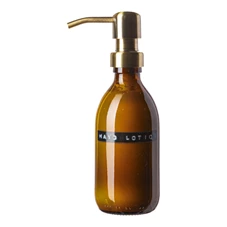 Wellmark-handlotion-250ml-amber-glas-brass-lotion