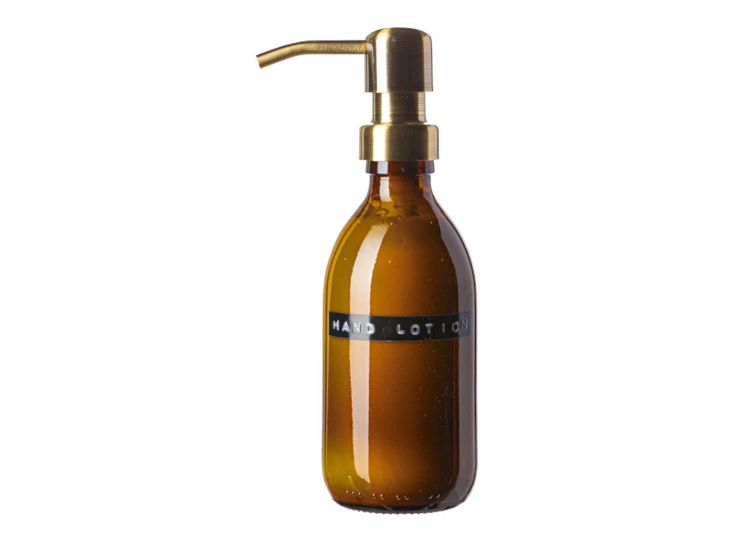Wellmark-handlotion-250ml-amber-glas-brass-lotion