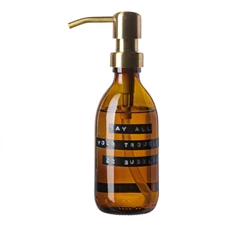Wellmark-handzeep-250ml-amber-glas-brass-may-all-your-troubles-be-bubbles