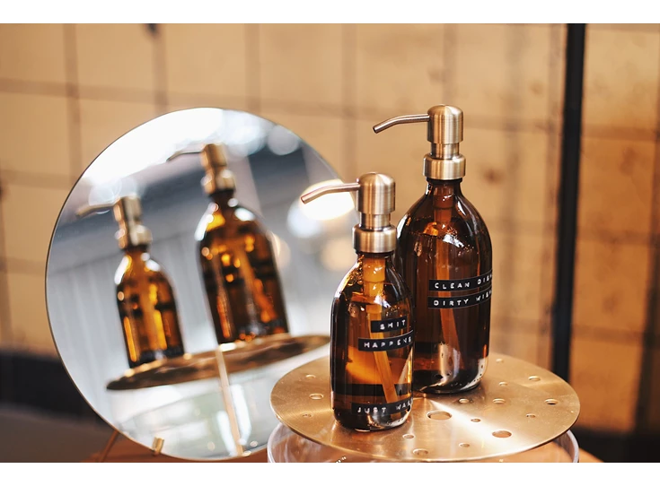 Wellmark-handzeep-250ml-amber-glas-brass-may-all-your-troubles-be-bubbles