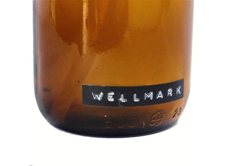 Wellmark-handzeep-500ml-amber-glas-zwart-soap