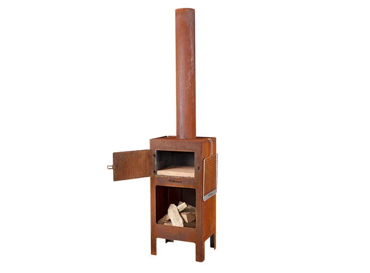 Weltevree-Outdooroven-43x33x190cm-corten-steel