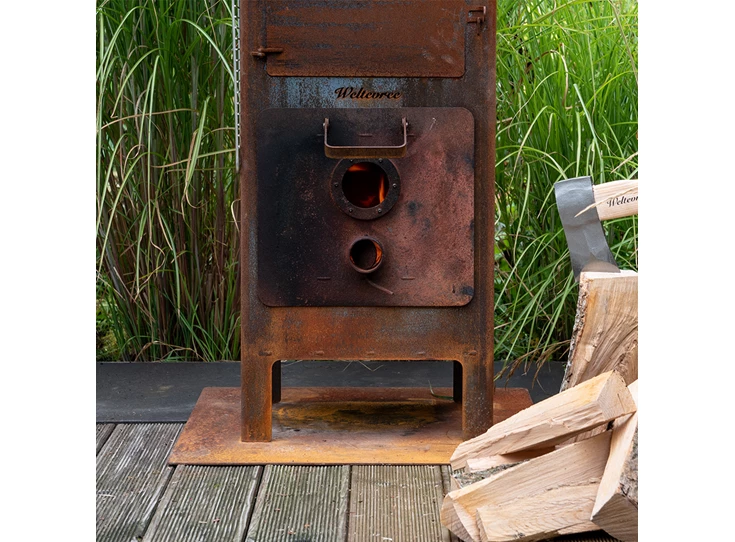 Weltevree-Outdooroven-deur-37x34x13cm-corten-steel-glas