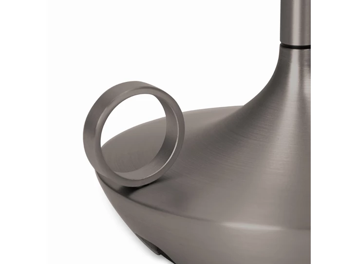 Wick-tafellicht-Led-herlaadbaar-H25cm-D11cm-grafiet