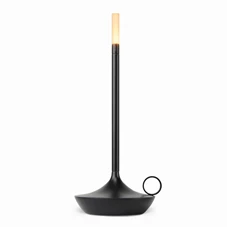 Wick-tafellicht-Led-herlaadbaar-H25cm-D11cm-zwart