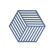Zone-Hexagon-potonderzetter-16x14cm-denim