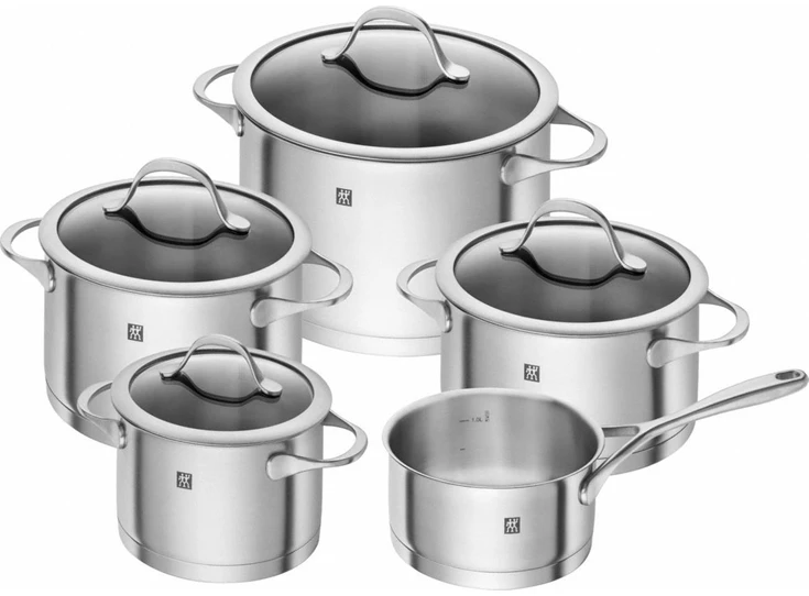Zwilling-Essence-kookset-5dlg-kookpot-20cm3L-kookpot-16cm2L-kookpot-20cm35L-kookpot-24cm6L-steelpan-