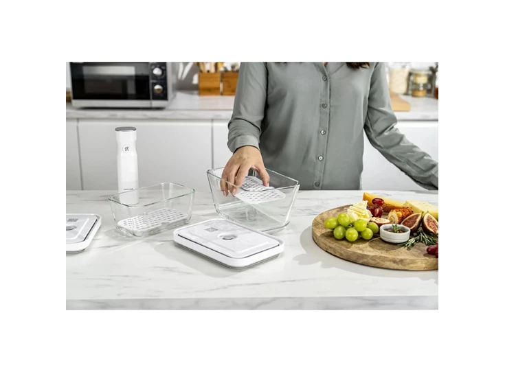 Zwilling-Fresh-Save-drip-tray-set-van-2-1x-M-1x-L-voor-glazen-dozen