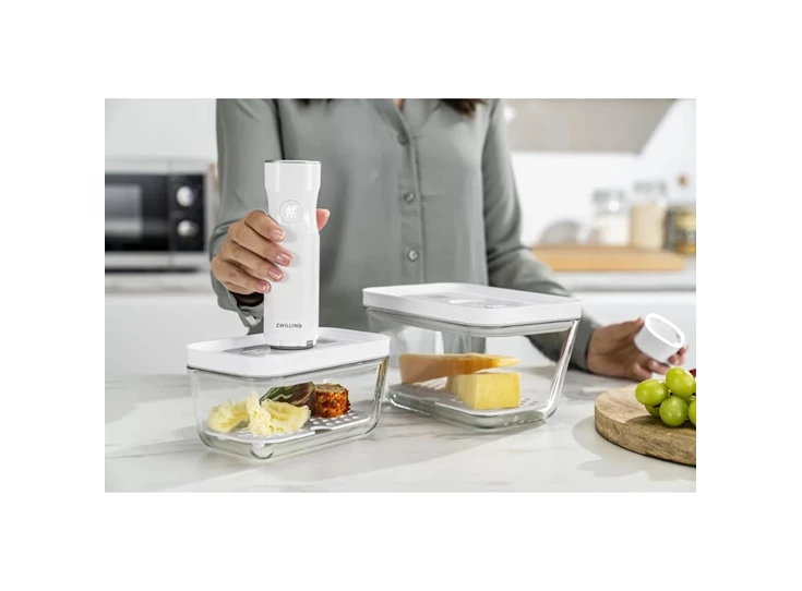 Zwilling-Fresh-Save-drip-tray-set-van-2-1x-M-1x-L-voor-glazen-dozen